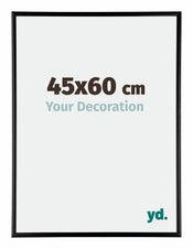 Austin Aluminium Photo Frame 45x60cm Black High Gloss Front Size | Yourdecoration.co.uk