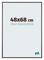 Austin Aluminium Photo Frame 48x68cm Black High Gloss Front Size | Yourdecoration.co.uk