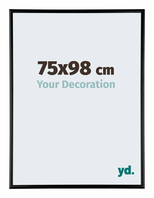 Austin Aluminium Photo Frame 75x98cm Black High Gloss Front Size | Yourdecoration.co.uk