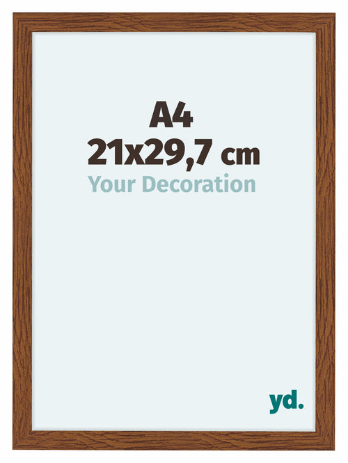 Como MDF Photo Frame 21x29 7cm A4 Oak Rustic Front Size | Yourdecoration.co.uk