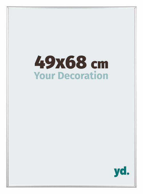 Kent Aluminium Photo Frame 49x68cm Silver High Gloss Front Size | Yourdecoration.co.uk