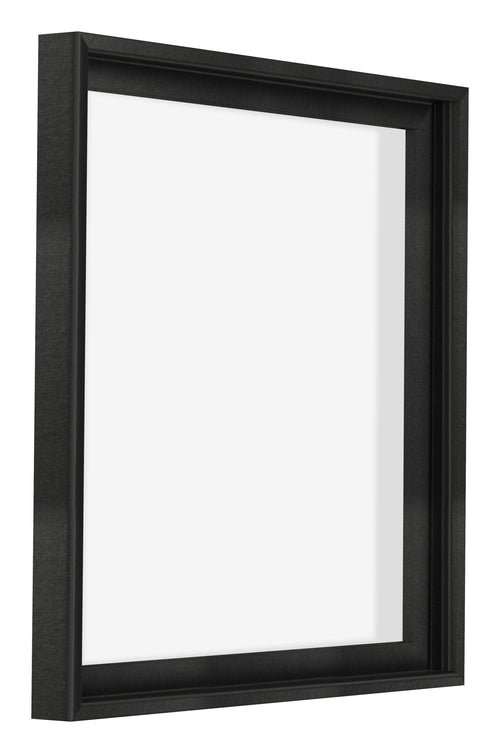 Lyon MDF Canvas Floater Frame 1 1 Black Matte Front Oblique | Yourdecoration.co.uk