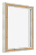 Lyon MDF Canvas Floater Frame 1 1 Silver Matte Back Oblique | Yourdecoration.co.uk