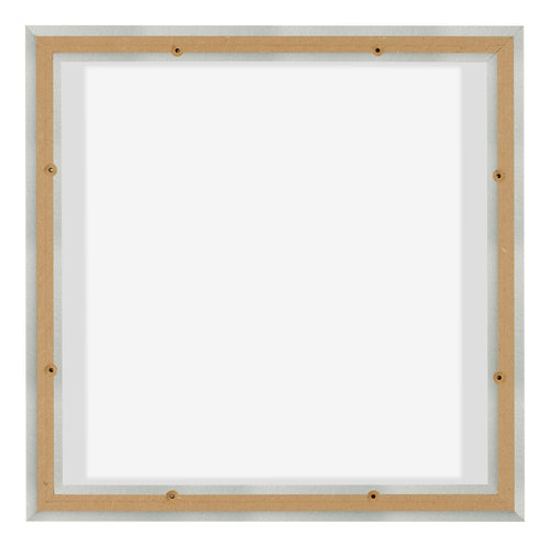 Lyon MDF Canvas Floater Frame 1 1 Silver Matte Back | Yourdecoration.co.uk