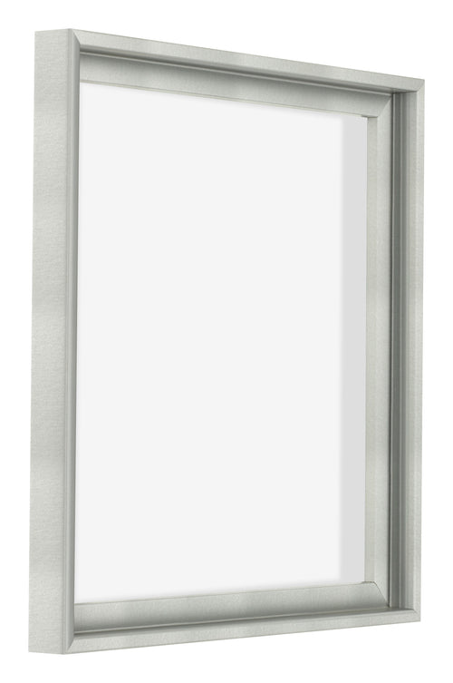 Lyon MDF Canvas Floater Frame 1 1 Silver Matte Front Oblique | Yourdecoration.co.uk