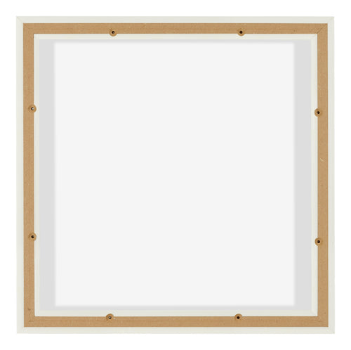 Lyon MDF Canvas Floater Frame 1 1 White Matte Back | Yourdecoration.co.uk