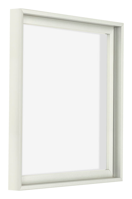 Lyon MDF Canvas Floater Frame 1 1 White Matte Front Oblique | Yourdecoration.co.uk