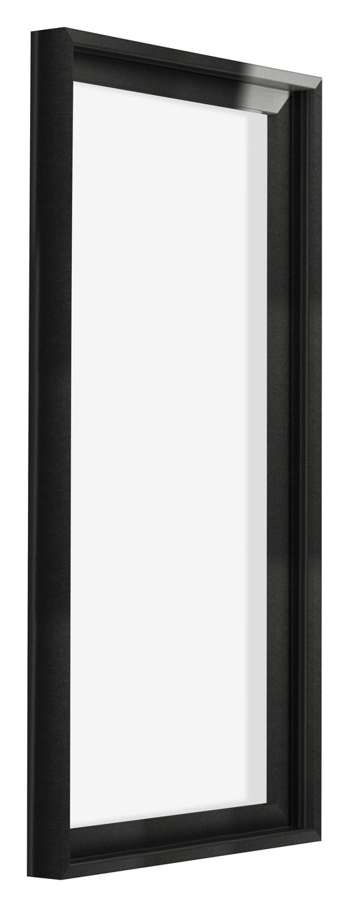 Lyon MDF Canvas Floater Frame 1 2 Black Matte Front Oblique | Yourdecoration.co.uk