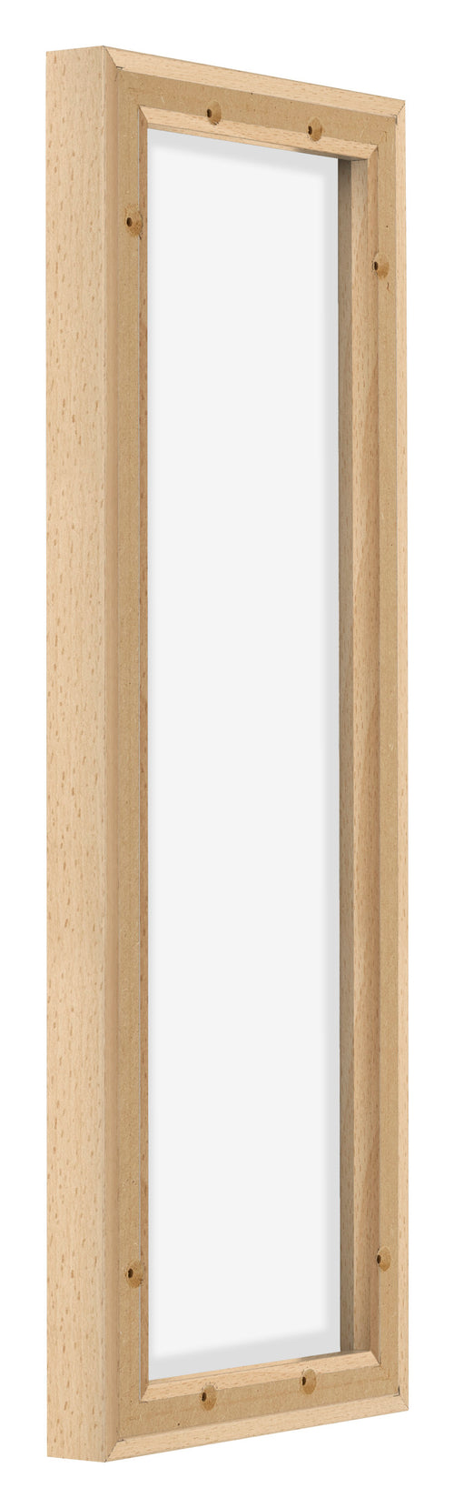 Lyon MDF Canvas Floater Frame 1 3 Beech Back Oblique | Yourdecoration.co.uk