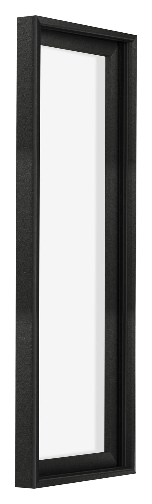 Lyon MDF Canvas Floater Frame 1 3 Black Matte Front Oblique | Yourdecoration.co.uk