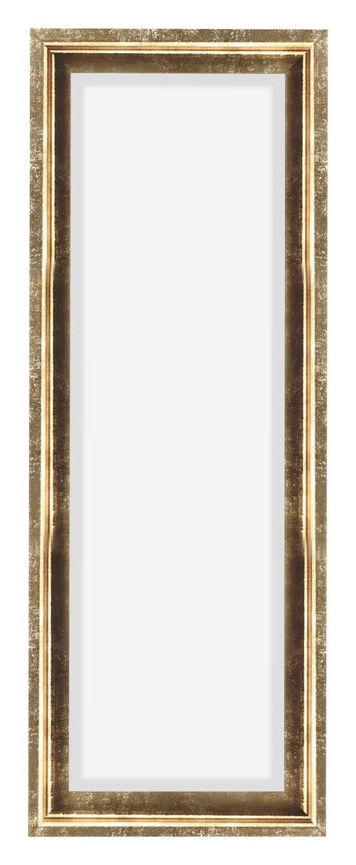 Lyon MDF Canvas Floater Frame 1 3 Gold Antique Front | Yourdecoration.co.uk