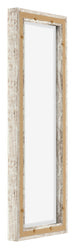 Lyon MDF Canvas Floater Frame 1 3 White Vintage Back Oblique | Yourdecoration.co.uk