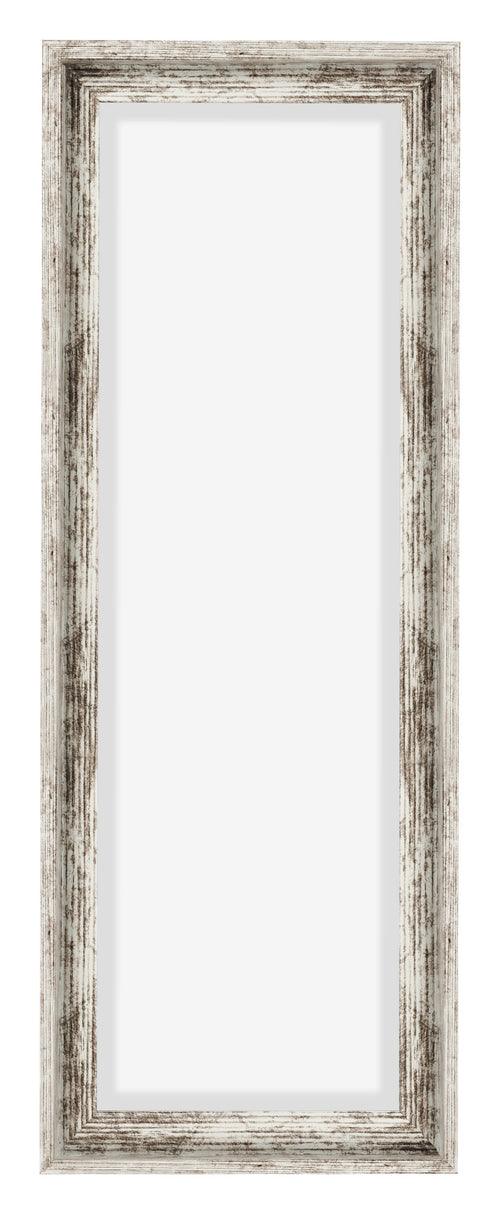 Lyon MDF Canvas Floater Frame 1 3 White Vintage Front | Yourdecoration.co.uk