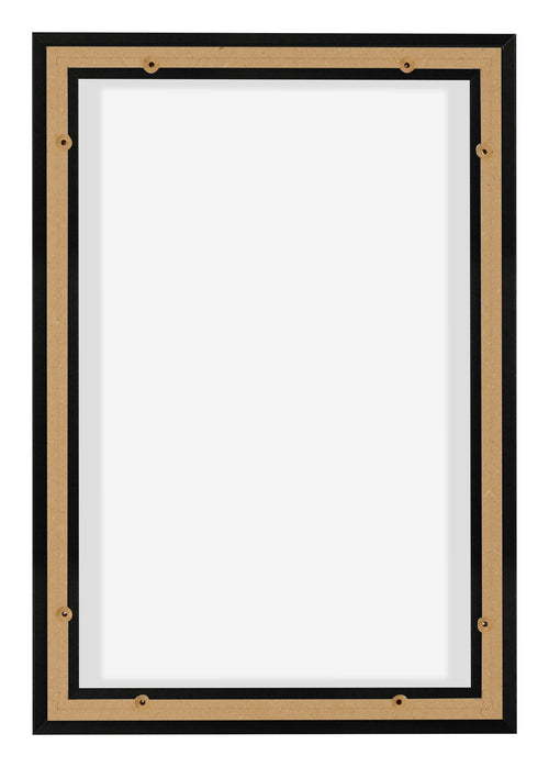 Lyon MDF Canvas Floater Frame 2 3 Black Matte Back | Yourdecoration.co.uk