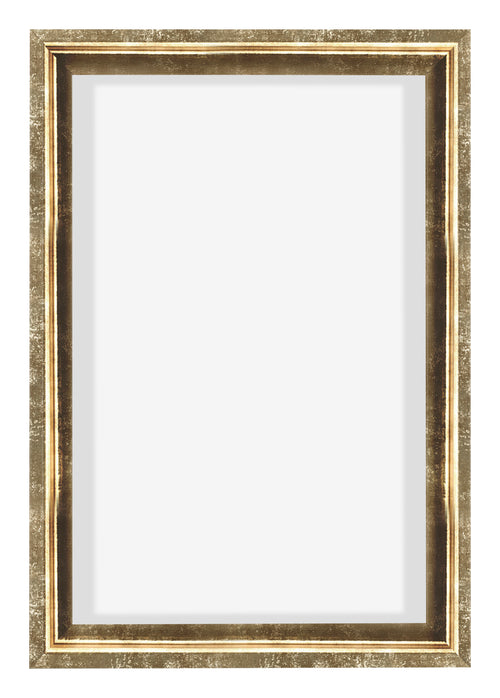 Lyon MDF Canvas Floater Frame 2 3 Gold Antique Front | Yourdecoration.co.uk
