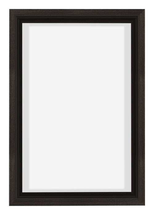 Lyon MDF Canvas Floater Frame 2 3 Oak Dark Front | Yourdecoration.co.uk