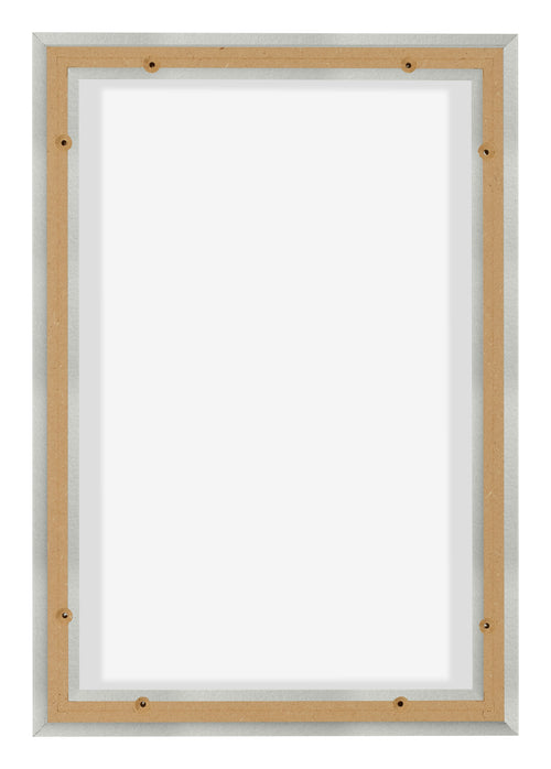 Lyon MDF Canvas Floater Frame 2 3 Silver Matte Back | Yourdecoration.co.uk