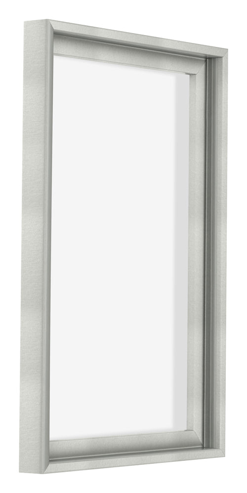 Lyon MDF Canvas Floater Frame 2 3 Silver Matte Front Oblique | Yourdecoration.co.uk