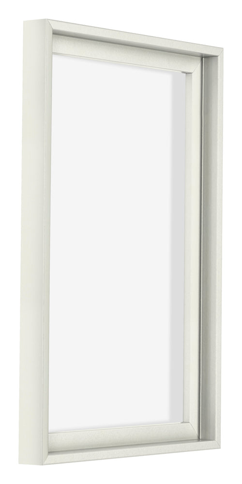 Lyon MDF Canvas Floater Frame 2 3 White Matte Front Oblique | Yourdecoration.co.uk