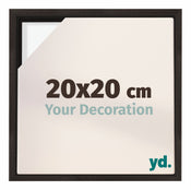Lyon MDF Canvas Floater Frame 20x20cm Oak Dark Front Size | Yourdecoration.co.uk