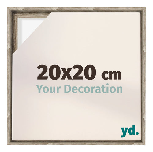 Lyon MDF Canvas Floater Frame 20x20cm Sonoma Oak Voorzijde Maat | Yourdecoration.co.uk