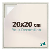 Lyon MDF Canvas Floater Frame 20x20cm White Wash Voorzijde Maat | Yourdecoration.co.uk