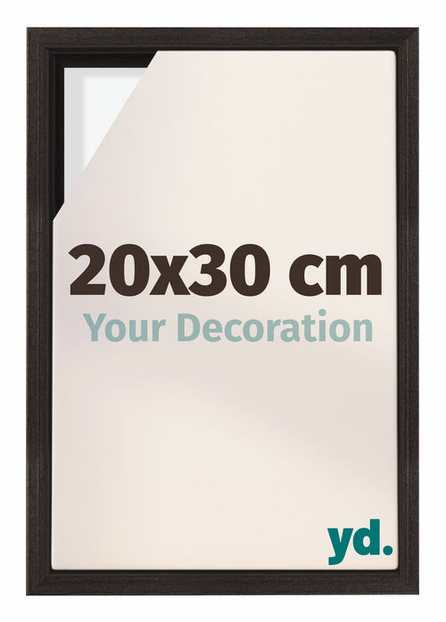 Lyon MDF Canvas Floater Frame 20x30cm Oak Dark Front Size | Yourdecoration.co.uk