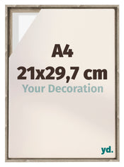 Lyon MDF Canvas Floater Frame 21x29 7cm A4 Sonoma Oak Voorzijde Maat | Yourdecoration.co.uk