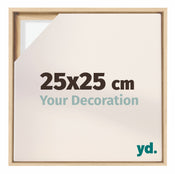 Lyon MDF Canvas Floater Frame 25x25cm Beech Front Size | Yourdecoration.co.uk