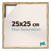 Lyon MDF Canvas Floater Frame 25x25cm Gold Antique Front Size | Yourdecoration.co.uk