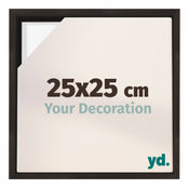 Lyon MDF Canvas Floater Frame 25x25cm Oak Dark Front Size | Yourdecoration.co.uk