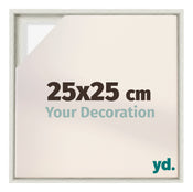 Lyon MDF Canvas Floater Frame 25x25cm White Wash Voorzijde Maat | Yourdecoration.co.uk