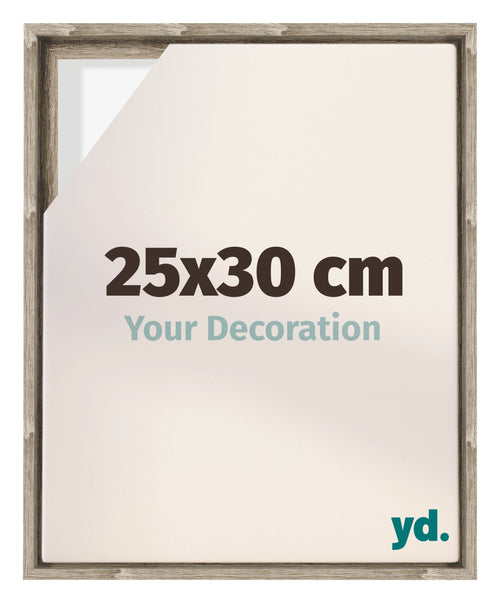 Lyon MDF Canvas Floater Frame 25x30cm Sonoma Oak Voorzijde Maat | Yourdecoration.co.uk