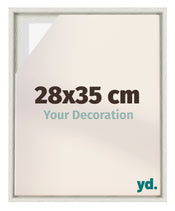 Lyon MDF Canvas Floater Frame 28x35cm White Wash Voorzijde Maat | Yourdecoration.co.uk