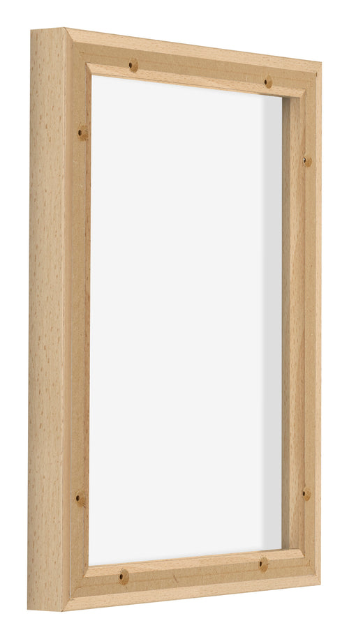 Lyon MDF Canvas Floater Frame 3 4 Beech Back Oblique | Yourdecoration.co.uk