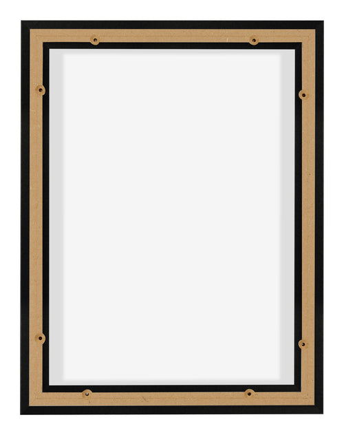 Lyon MDF Canvas Floater Frame 3 4 Black Matte Back | Yourdecoration.co.uk