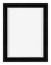 Lyon MDF Canvas Floater Frame 3 4 Black Matte Front | Yourdecoration.co.uk