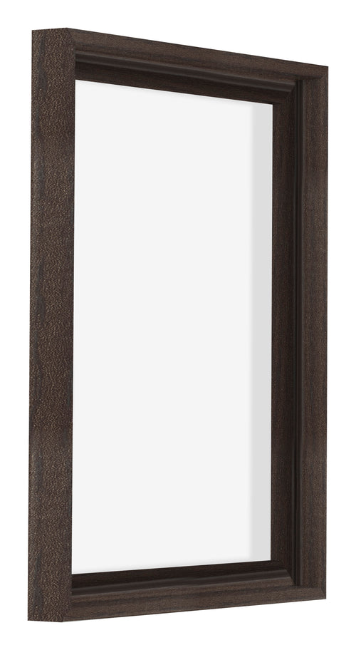 Lyon MDF Canvas Floater Frame 3 4 Oak Dark Front Oblique | Yourdecoration.co.uk