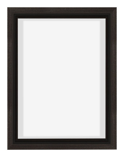 Lyon MDF Canvas Floater Frame 3 4 Oak Dark Front | Yourdecoration.co.uk