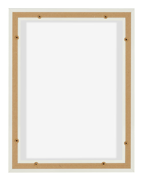 Lyon MDF Canvas Floater Frame 3 4 White Matte Back | Yourdecoration.co.uk