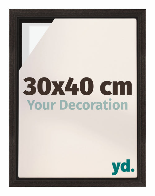 Lyon MDF Canvas Floater Frame 30x40cm Oak Dark Front Size | Yourdecoration.co.uk