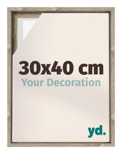 Lyon MDF Canvas Floater Frame 30x40cm Sonoma Oak Voorzijde Maat | Yourdecoration.co.uk