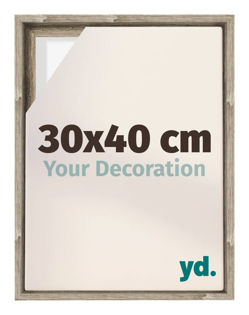 Lyon MDF Canvas Floater Frame 30x40cm Sonoma Oak Voorzijde Maat | Yourdecoration.co.uk
