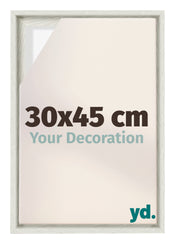 Lyon MDF Canvas Floater Frame 30x45cm White Wash Voorzijde Maat | Yourdecoration.co.uk