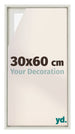 Lyon MDF Canvas Floater Frame 30x60cm White Wash Voorzijde Maat | Yourdecoration.co.uk