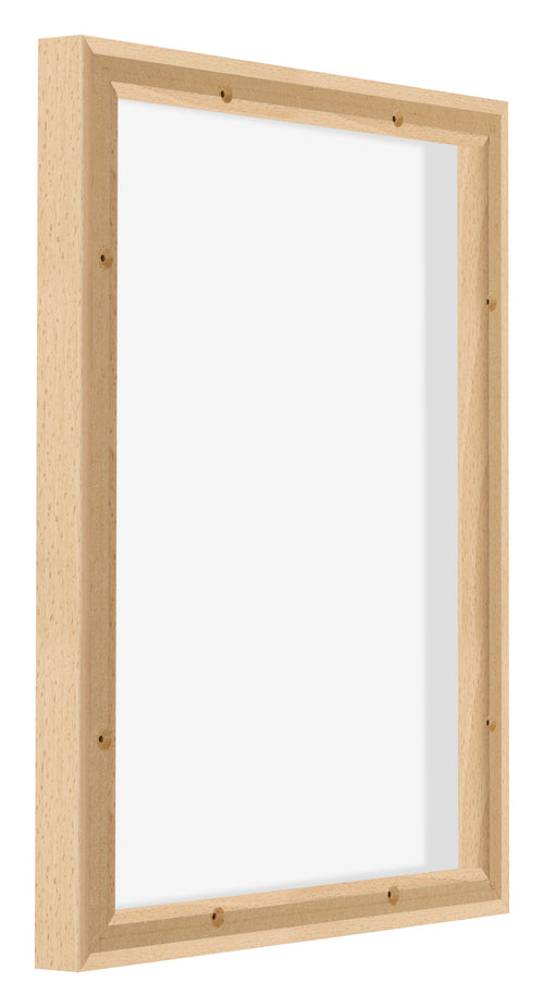 Lyon MDF Canvas Floater Frame 4 5 Beech Back Oblique | Yourdecoration.co.uk