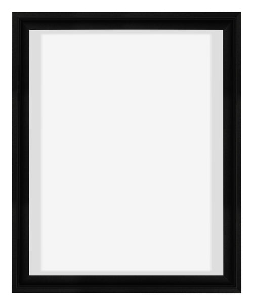 Lyon MDF Canvas Floater Frame 4 5 Black Matte Front | Yourdecoration.co.uk