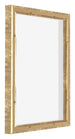 Lyon MDF Canvas Floater Frame 4 5 Gold Antique Back Oblique | Yourdecoration.co.uk