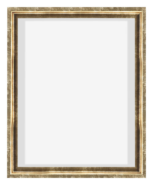 Lyon MDF Canvas Floater Frame 4 5 Gold Antique Front | Yourdecoration.co.uk