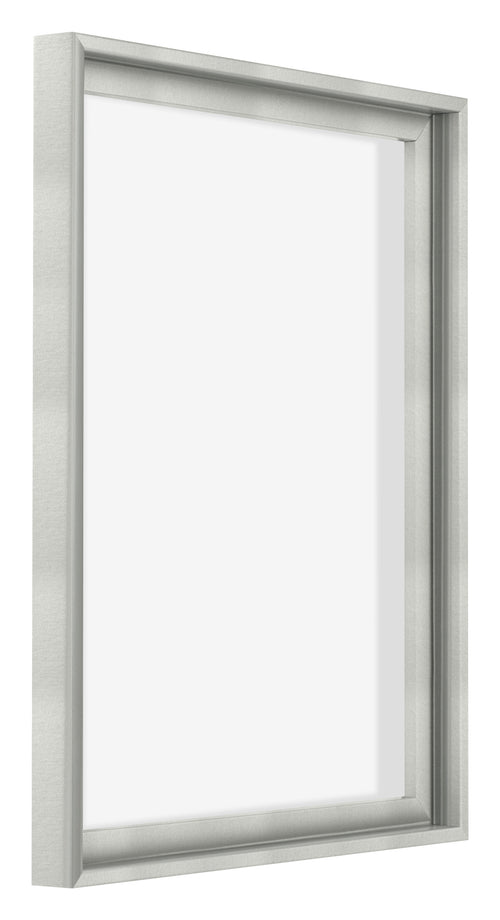 Lyon MDF Canvas Floater Frame 4 5 Silver Matte Front Oblique | Yourdecoration.co.uk